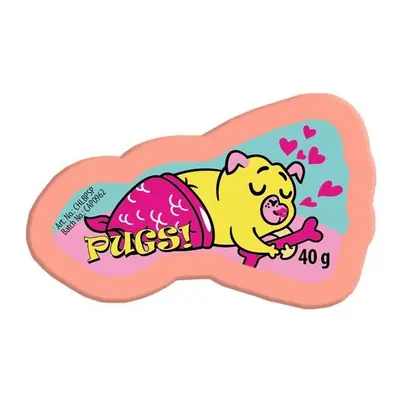 CHLAPU CHLAP Zabawna Pastylka do kąpieli Mops Syrenka - mandarynka 40g