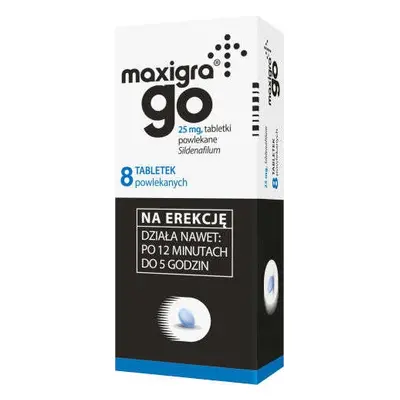 Maxigra Go 25mg x 8 tabletek