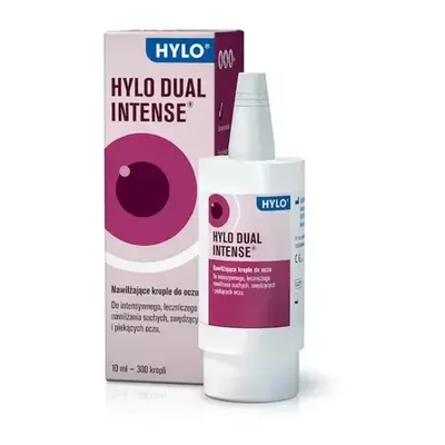 HYLO DUAL INTENSE Nawilżające krople do oczu z ektoiną 10ml