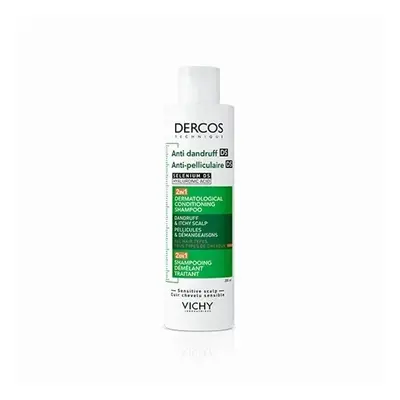 VICHY DERCOS Szampon przeciwłupieżowy z odżywką 2w1 200ml