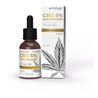 CBD 5% ODPORNOŚĆ z witaminą D3 krople 12ml