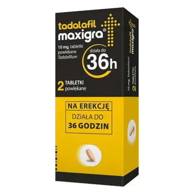 Tadalafil Maxigra 0,01g x 2 tabletki