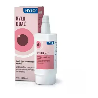 HYLO DUAL Nawilżające krople do oczu z ektoiną 10ml