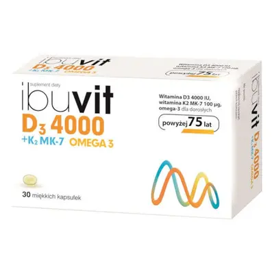 Ibuvit D3 4000 + K2 MK-7 Omega 3 x 30 kapsułek