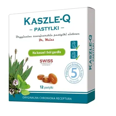 KASZLE-Q Pastylki do ssania x 12 sztuk