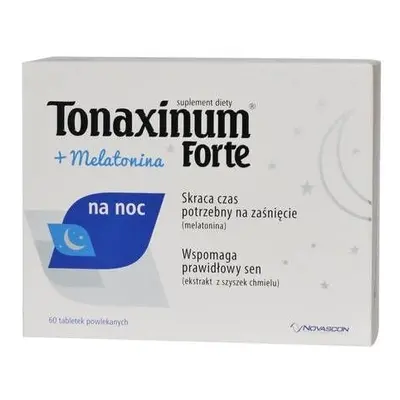 Tonaxinum Forte + Melatonina na noc x 60 tabletek