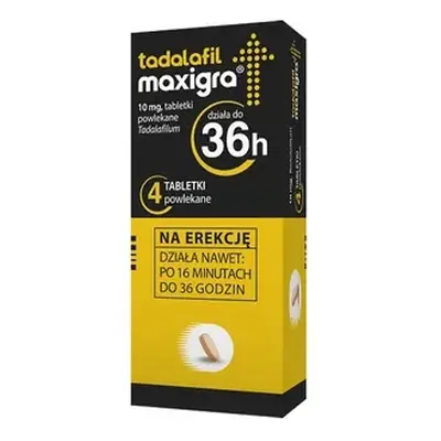 Tadalafil Maxigra 0,01g x 4 tabletki