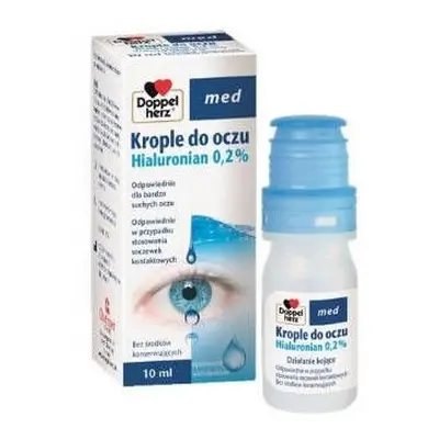 Doppelherz Krople do oczu Hialuronian 0,2% 10ml