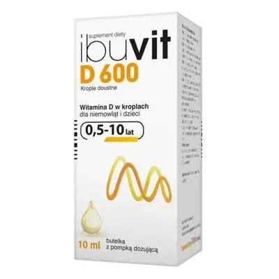 Ibuvit D 600 Krople z pompką dozującą 10ml