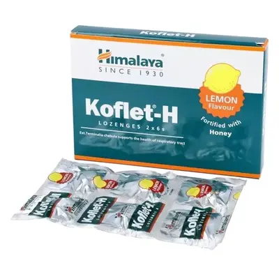 Himalaya Koflet-H Lemon x 12 pastylek do ssania
