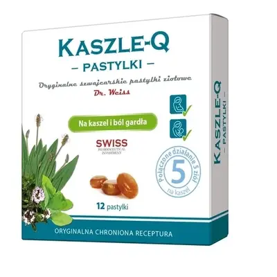 KASZLE-Q Pastylki do ssania x 12 sztuk