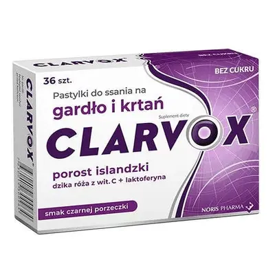 Clarvox Porzeczka x 36 pastylek do ssania