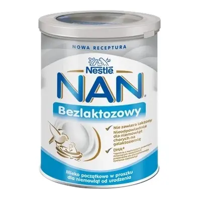 Mleko NAN bezlaktozowy dla niemowląt 400g