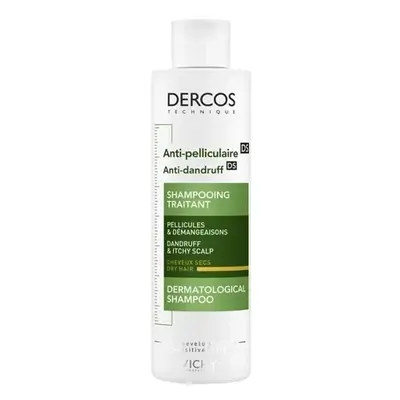 VICHY DERCOS Szampon przeciwłupieżowy do włosów suchych 390ml