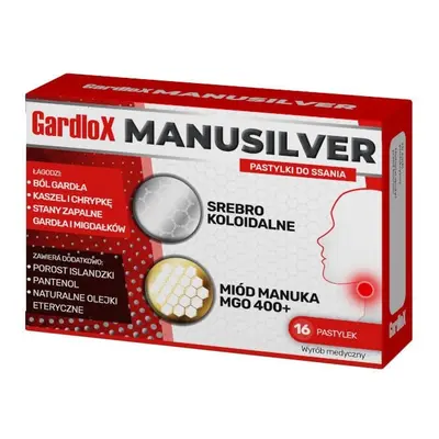 Gardlox Manusilver x 16 pastylek do ssania