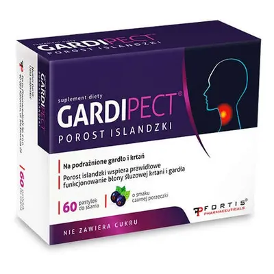 Gardipect porost islandzki x 60 pastylek do ssania