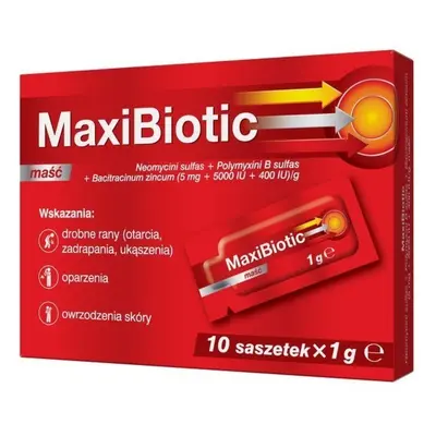 MaxiBiotic maść 1g x 10 saszetek