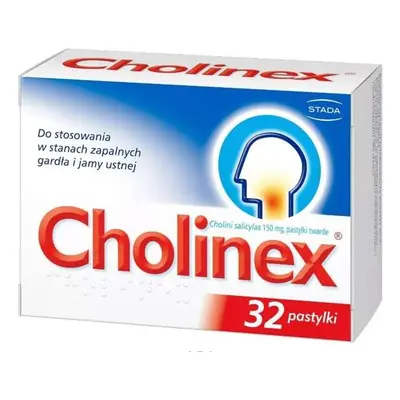 Cholinex x 32 pastylki do ssania