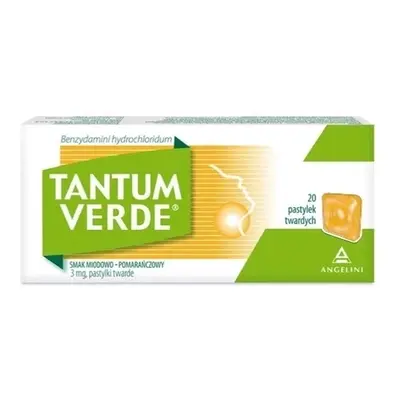 TANTUM VERDE 3mg x 20 pastylek do ssania smak miodowo-pomarańczowy