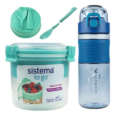 Sistema Breakfast śniadaniówka pojemnik 530 ml + BIDON Aquator 600 ml