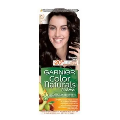 Garnier, Color Naturals Crème, Trwała farba do włosów, 2.0 Bardzo Cie