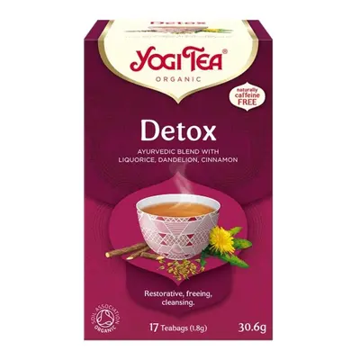 Yogi Tea, Detox, Herbata oczyszczająca, 17 torebek