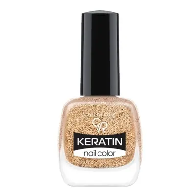 Golden Rose, Keratin Glitter Nail Color – Brokatowy lakier do p