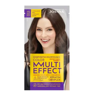 Joanna, Multi Effect Color Keratin Complex, Czekoladowy brąz 012,