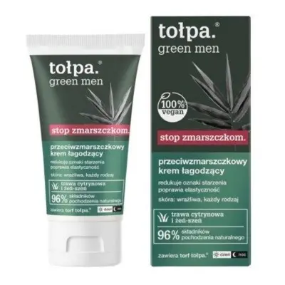 Tołpa green men, Przeciwzmarszczkowy krem łagodzący, 50 ml