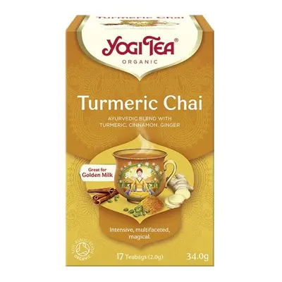 Yogi Tea, Herbata Złoty Czaj z kurkumą, Turmeric Chai, 17 torebek