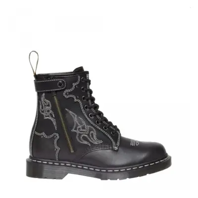 Buty Dr. Martens 1460 Gothic Americana CONTRAST STITCH Black Wanama 31624001