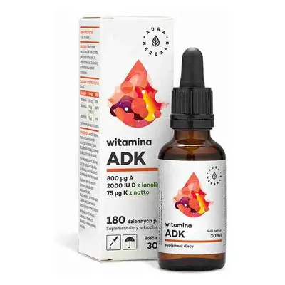 Witamina ADK, A + D3 2000 IU + K2, krople 30 ml