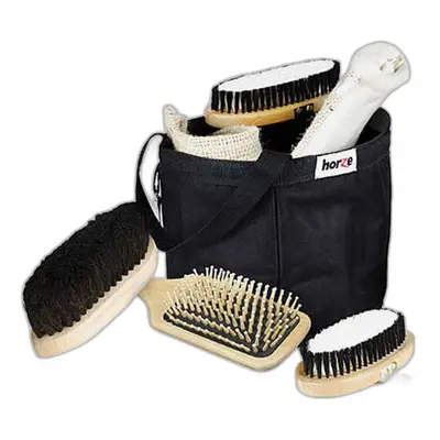 Drewniana torba do pielęgnacji koni i zestaw sprzętu Horze