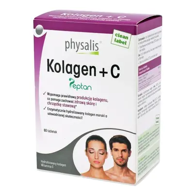 KOLAGEN + WITAMINA C 60 TABLETEK - PHYSALIS