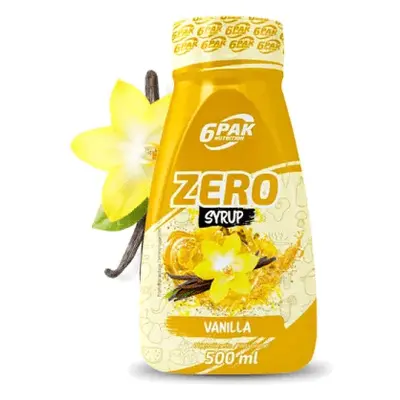 6PAK Syrop Zero 500 ml o smaku waniliowym