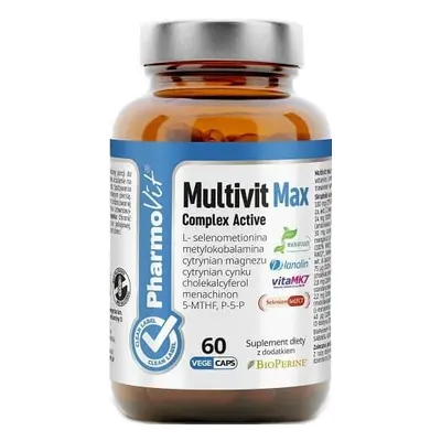 MULTIWITAMINY 60 KAPSUŁEK 35,42 g - PHARMOVIT (CLEAN LABEL)