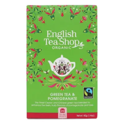 Zielona herbata z granatem 20x2 g BIO 40 g English Tea Shop