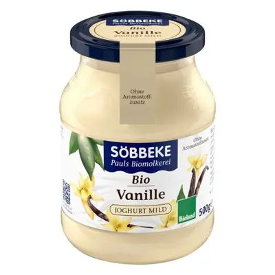 JOGURT WANILIOWY 3,8% BIO 500 g (SŁOIK) - SOBBEKE