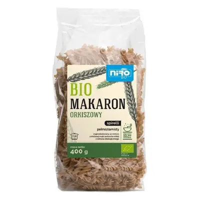 MAKARON (ORKISZOWY RAZOWY) SPIRELLI BIO 400 g - NIRO