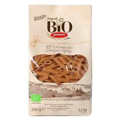 Makaron mezze penne rigate pełnoziarnisty BIO 500 g Granoro