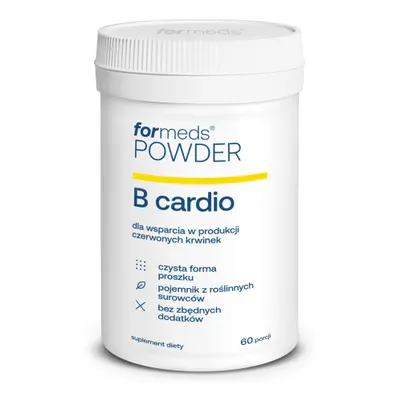 POWDER B Cardio Witamina B12 1000mcg + Witamina B6 25mg + Kwas foliowy 1000mcg 60 porcji 48g For