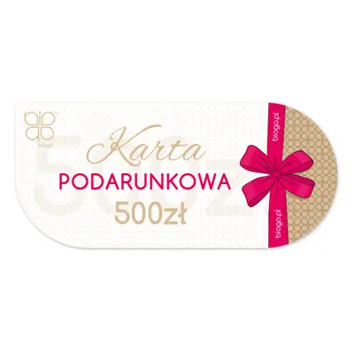 Karta podarunkowa 500zł voucher prezent Biogo