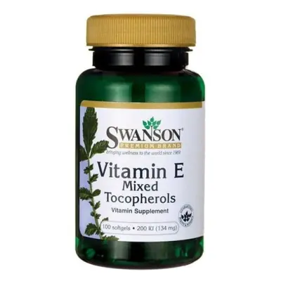 Witamina E 200IU mieszanka tokoferoli Vitamin E Mixed Tocopherols 100 kapsułek SWANSON