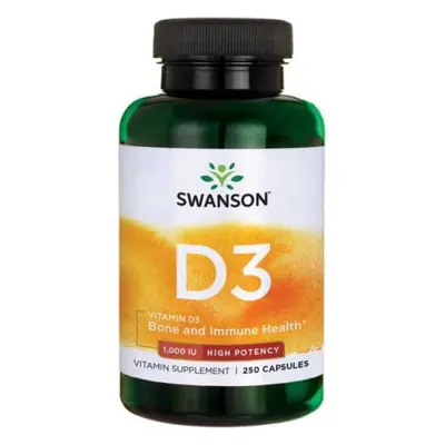 Witamina D3 1000 IU Vitamin D-3 250 kapsułek SWANSON