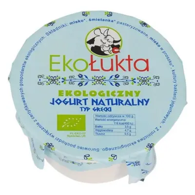 JOGURT NATURALNY TYPU GRECKIEGO BIO 200 g - EKO ŁUKTA