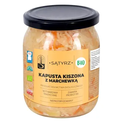 KAPUSTA KISZONA Z MARCHEWKĄ BIO 450 g - SĄTYRZ