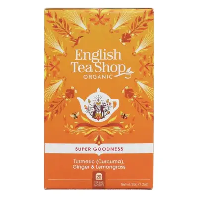 Herbatka ziołowa z imbirem,kurkumą i trawą cytrynową 20x1,75g BIO 35 g English Tea Shop