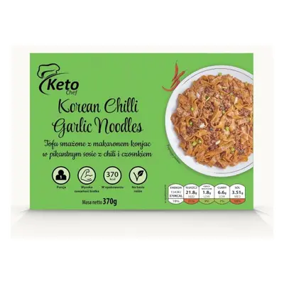 DANIE GOTOWE KONJAC - KOREAN CHILL GARLIC NOODLES 370 g - KETO CHEF