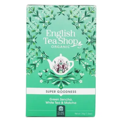 Zielona herbata Sencha, biała i matcha 20x1,75 g BIO 35 g English Tea Shop