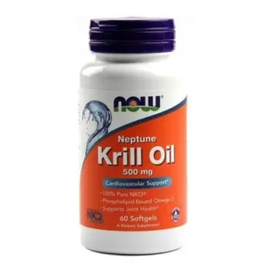 Olej z Kryla 500 mg Neptun Krill Oil DHA EPA 60 kapsułek NOW FOODS